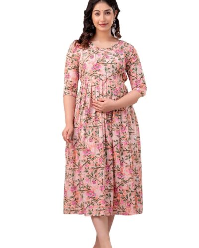 Comfy & Chic: Maternity Feeding Gown for Plus Size Mamas
