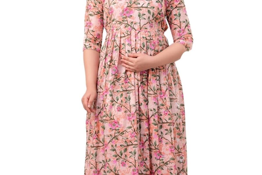 Comfy & Chic: Maternity Feeding Gown for Plus Size Mamas