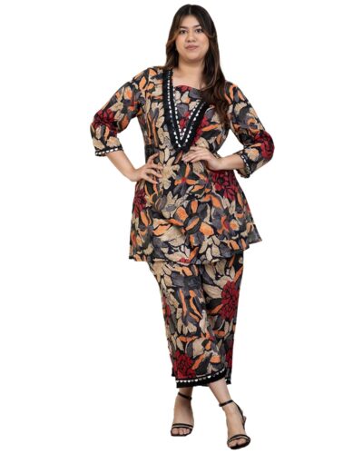 DEEBACO Floral Kurti Pant Set: Your New Go-To Co-ord!