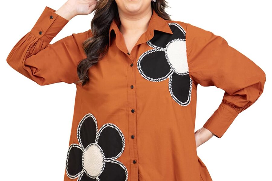DEEBACO Floral Patchwork Shirt: Your New Fave!