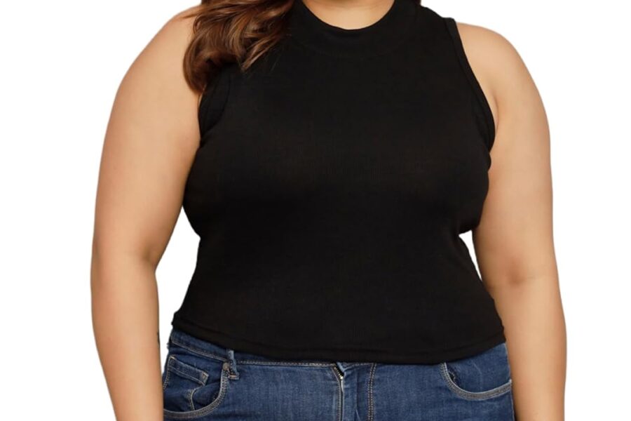 FUNDAY FASHION Ribbed Crop Tank Top: Your New Go-To Style!