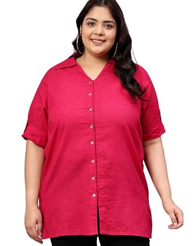 Indietoga Plus Size Cotton Shirt: Your New Everyday Go-To!