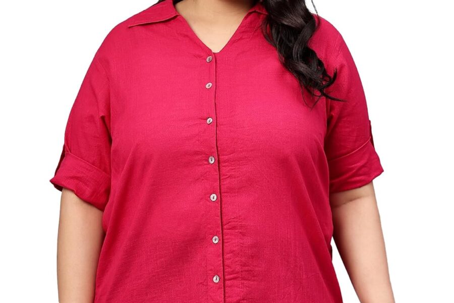 Indietoga Plus Size Cotton Shirt: Your New Everyday Go-To!