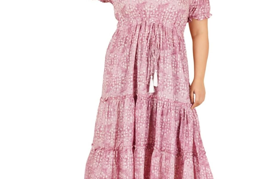 Indietoga Plus Size Floral Maxi Dress: Your New Go-To!