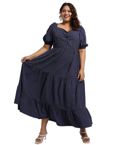 Instafab Plus Three-Tier Dress: Your New Everyday Fave!
