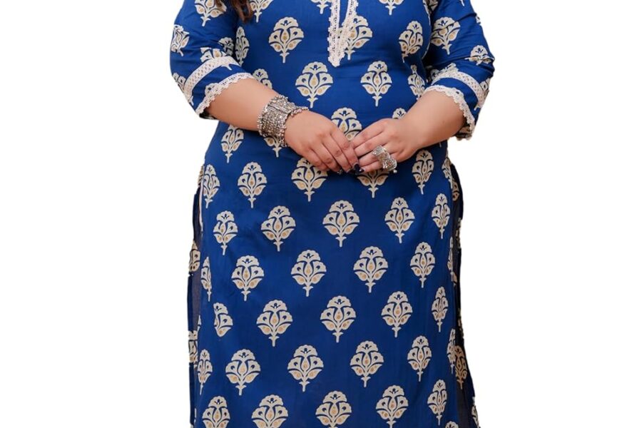LABULY Pure Cotton Plus Size Kurta: Your Everyday Style Steal!