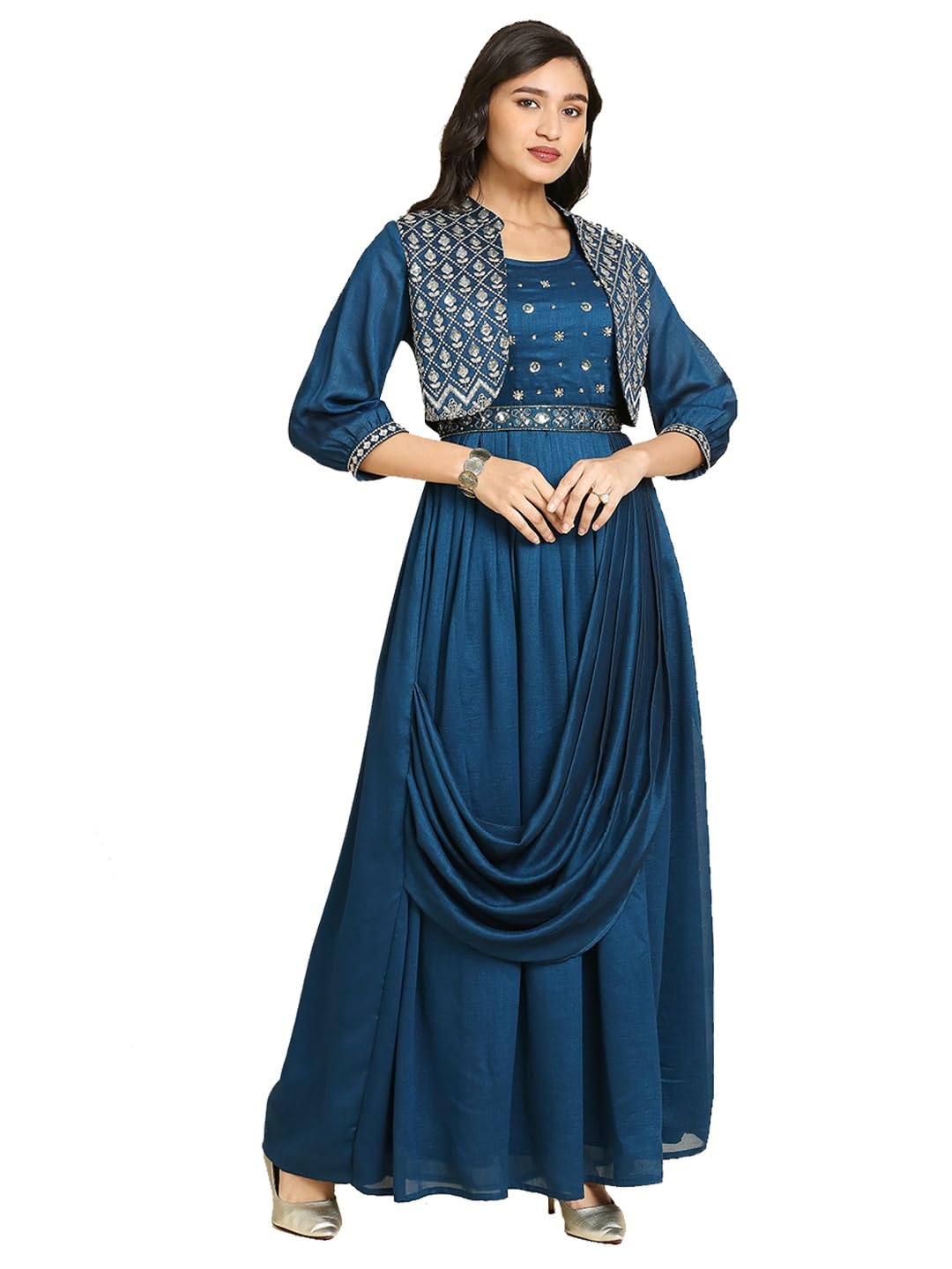 Madhuram Women’s Long Gown: Your Festive & Party Pick