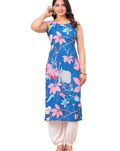 Maquien Rayon Printed Kurta: Comfort & Style for ₹499!