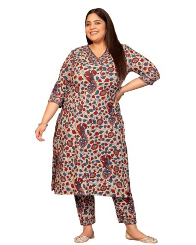 MEERA FAB Pure Cotton Kurta Palazzo: Daily Style & Comfort!