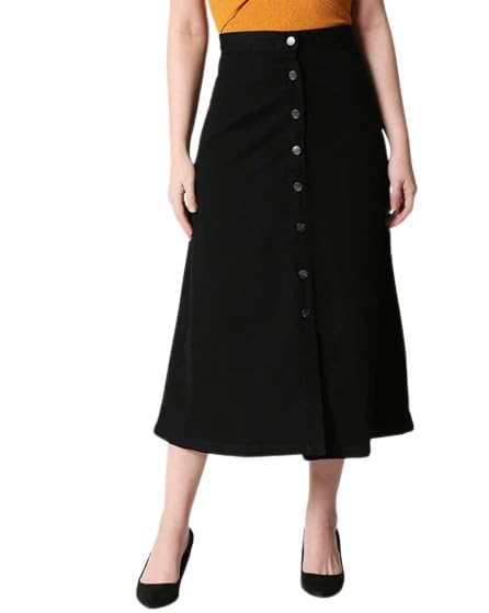 Rock Your Style: The Perfect Plus Size Black Denim Skirt