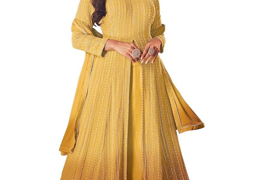 Shine Bright: RUDRAPRAYAG Maxi Anarkali Dress for Plus Size