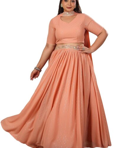 Sparkle & Shine: Janasya Plus Size Lehenga Choli for Festivities