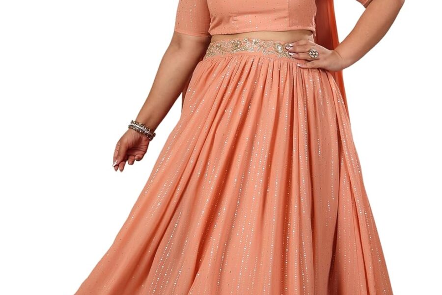 Sparkle & Shine: Janasya Plus Size Lehenga Choli for Festivities