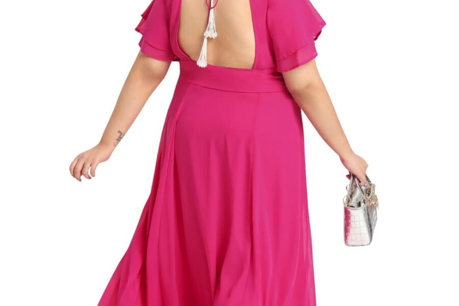 Twirl in Fuchsia: wild U Plus Size Maxi Gown Review