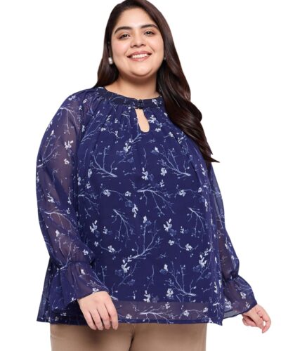 Wild U Plus Size Floral Top: Style & Comfort for Curvy Divas
