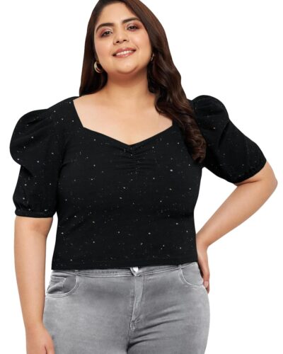 Wild U Shimmer Crop Top: Your Next Party Essential!