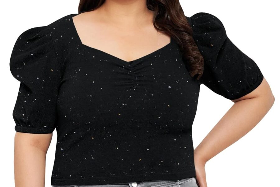 Wild U Shimmer Crop Top: Your Next Party Essential!