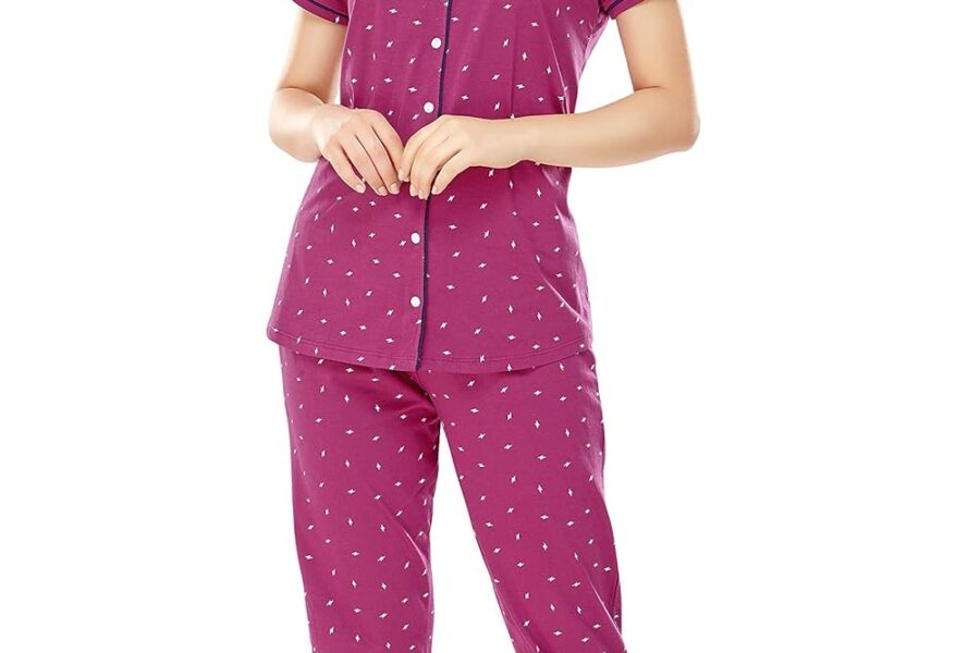 ZEYO Plus Size Cotton Night Suit: Comfort & Style