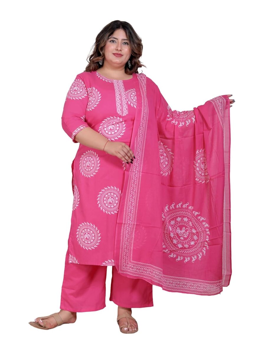 AKRITIK Pure Cotton Plus Size Kurta Set: Summer Ready at 71% Off