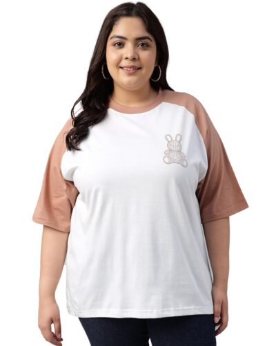 Beat the Heat in Style: JUNEBERRY Cotton Oversized Plus Size T-Shirt