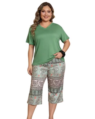 Celary Plus Size Cotton Blend Nightwear Set: Sweet Dreams at 57% Off!