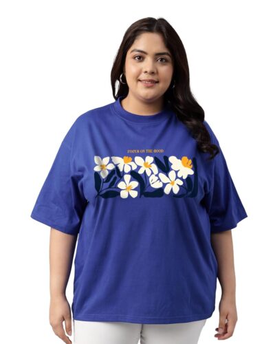 JUNEBERRY Plus Size Cotton Oversized T-Shirt: Summer Go-To