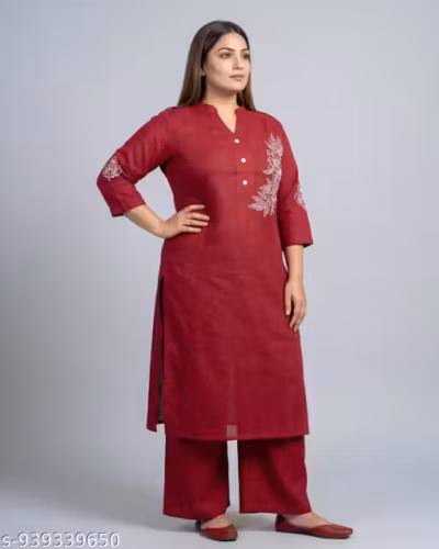 Meesho’s ₹578 Marron Handwork Kurti: Your Next Budget Plus Size Find