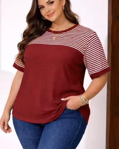 Meesho Steal: The ₹324 Maroon Tee You Need (XL-6XL)