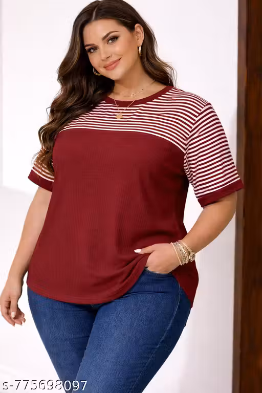 Meesho Steal: The ₹324 Maroon Tee You Need (XL-6XL)
