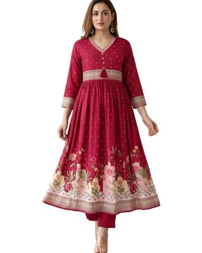 Pinkmint Cotton Blend Anarkali: Your Summer Plus Size Staple