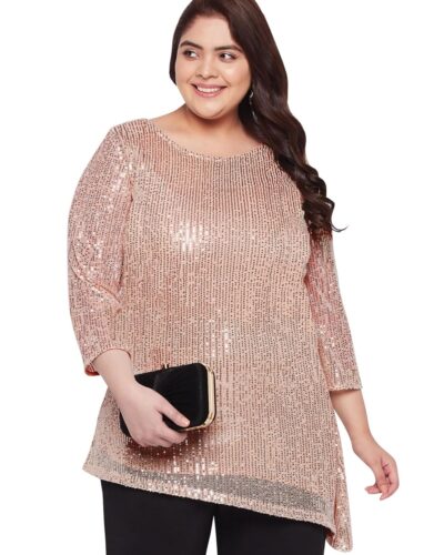 Shine Bright: wild U Sequin Plus Size Western Top at 53% Off!