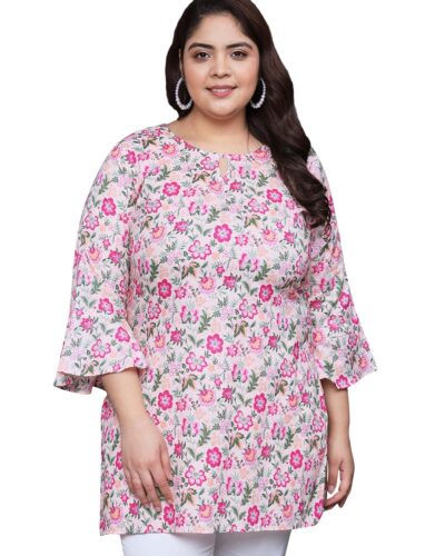 Tissu Plus Size Floral Cotton Kurti: Your ₹521 Summer Steal!