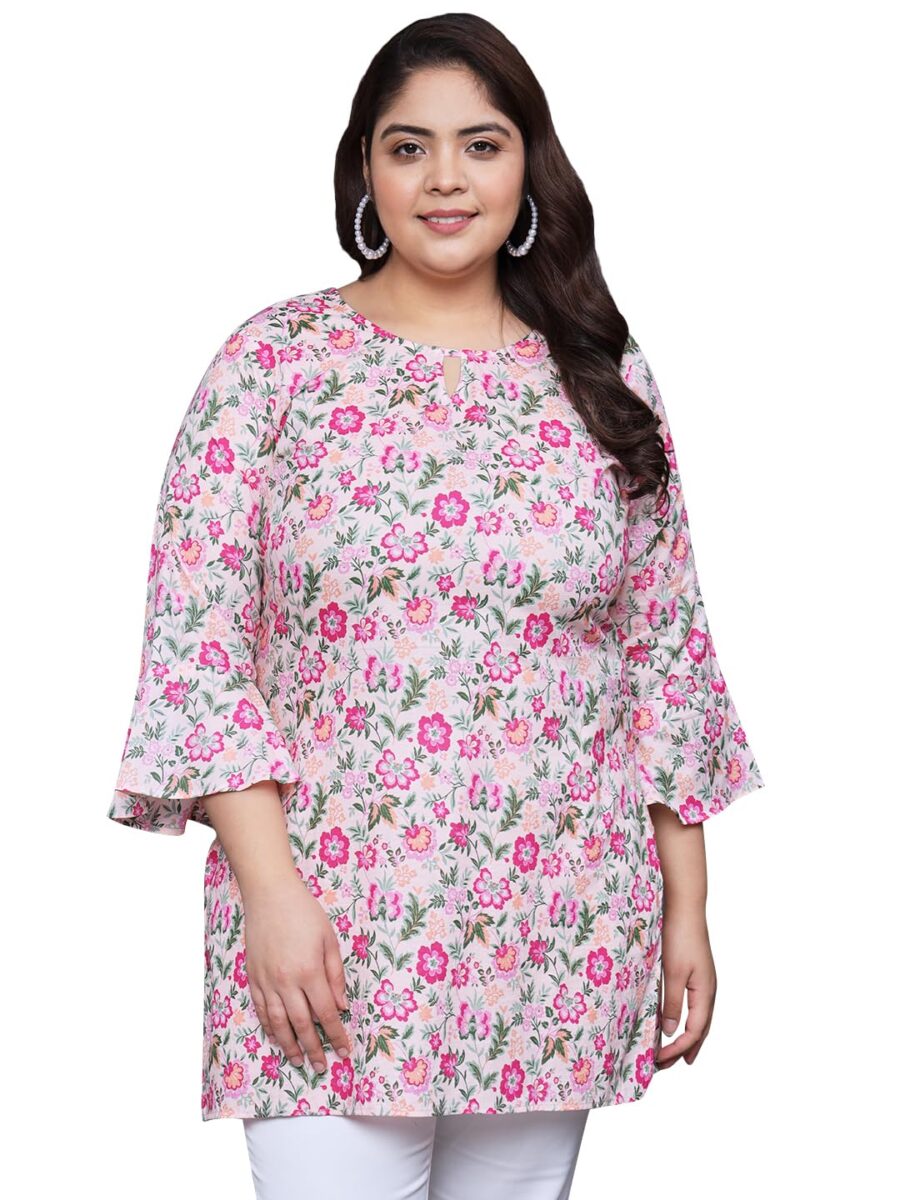 Tissu Plus Size Floral Cotton Kurti: Your ₹521 Summer Steal!