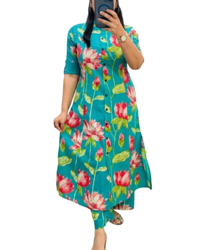 YUVVIK Cotton A-Line Co-ord: Your Plus Size Summer Staple