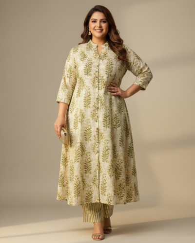 D9O7 Plus Size A-Line Kurta Set: Your New Go-To Ethnic Look