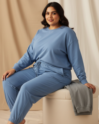 Fflirtygo Cotton Joggers: Comfy Loungewear for Curvy Women