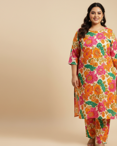 GoSriKi Floral Kurta Set: Budget-Friendly Style for You!
