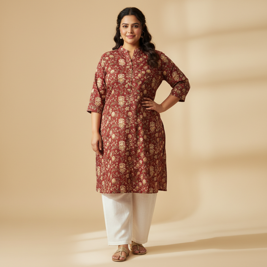 Indietoga Floral Tunic: Your Go-To Plus Size Summer Steal at ₹695!