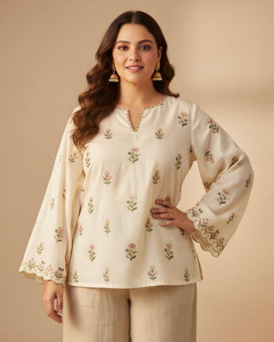 Indietoga Plus Size Embroidered Top: Style & Comfort Review