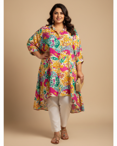 Indietoga Plus Size Longline Shirt: Style & Comfort for You!