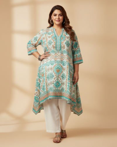 Indietoga Plus Size Tunic: Western Chic for Indian Summers