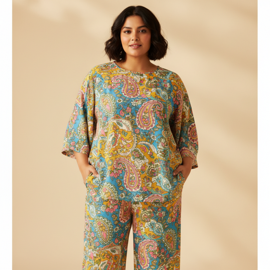 Leriya Fashion Co-ord Set: Summer Style for Curvy Women