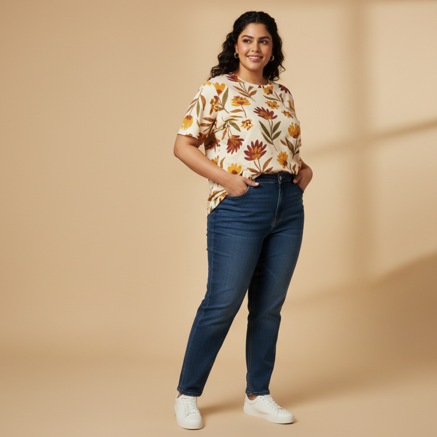 Max Plus Size Printed Cotton T-Shirt: Your Everyday Style Steal