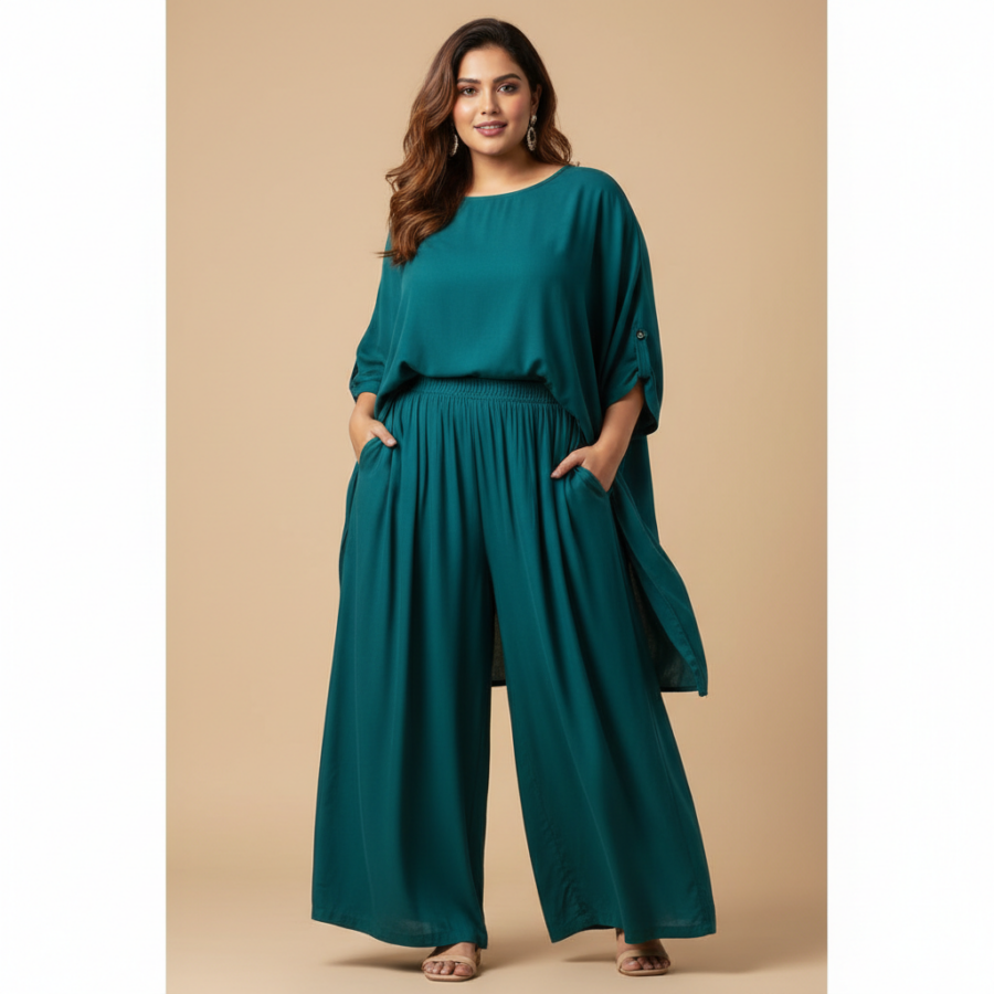 Stars and You Loose Fit Plus Size Palazzo with Pockets: Your Comfy Go-To