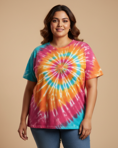 Stories.Label Tie Dye Cotton T-Shirt: Your Plus Size Summer Staple