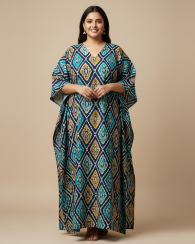THEKAFTANSHOP Cotton Maxi Kaftan: Comfort & Style for You
