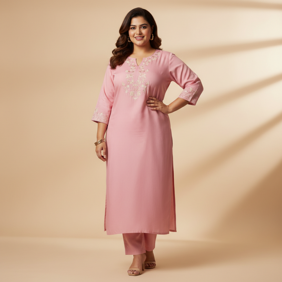 WILSHIRE Plus Size Rayon Kurta: Your New Everyday Go-To