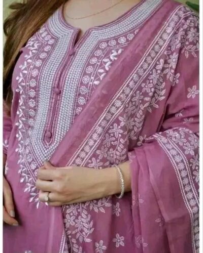 Embroidered Kurta Set for Plus Size – Party Wear Style