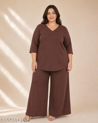 Tunic & Palazzo Co-Ord Set for Plus Size – Relaxed Fit